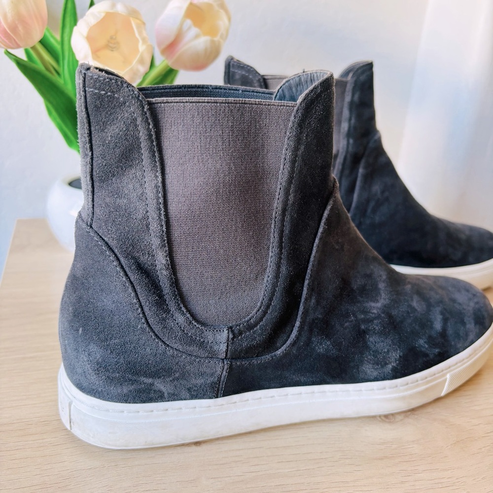 Vince Women’s Nira High-Top Suede Slip-On Sneakers - Picture 4 of 8